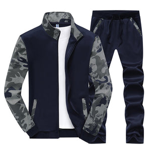 Tracksuit Men Sporting Fleece Thick Hooded Brand-Clothing Casual Track Suit Men Jacket+Pant Warm Fur Inside Winter Sweatshirt