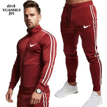 Load image into Gallery viewer, New Brand Tracksuit Fashion high quality Men Sportswear Two Piece Sets All Cotton Fleece Thick hoodie+Pants Sporting Suit Male