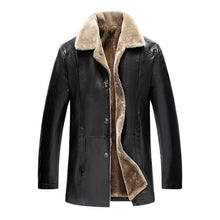 Load image into Gallery viewer, Winter Fur Leather Jacket Mens Plus Size 5XL Suede Leather Jackets Men Faux Fur Thick Warm Long Suede Jacket